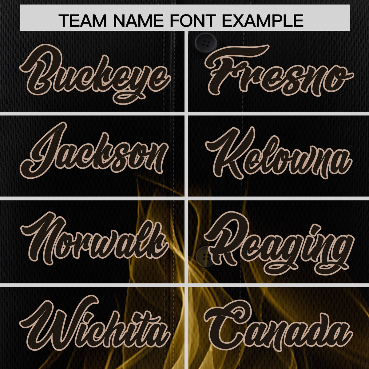 Custom Black Khaki White Flame Graffiti Pattern Personalization Baseball Jersey| KXKSHOP