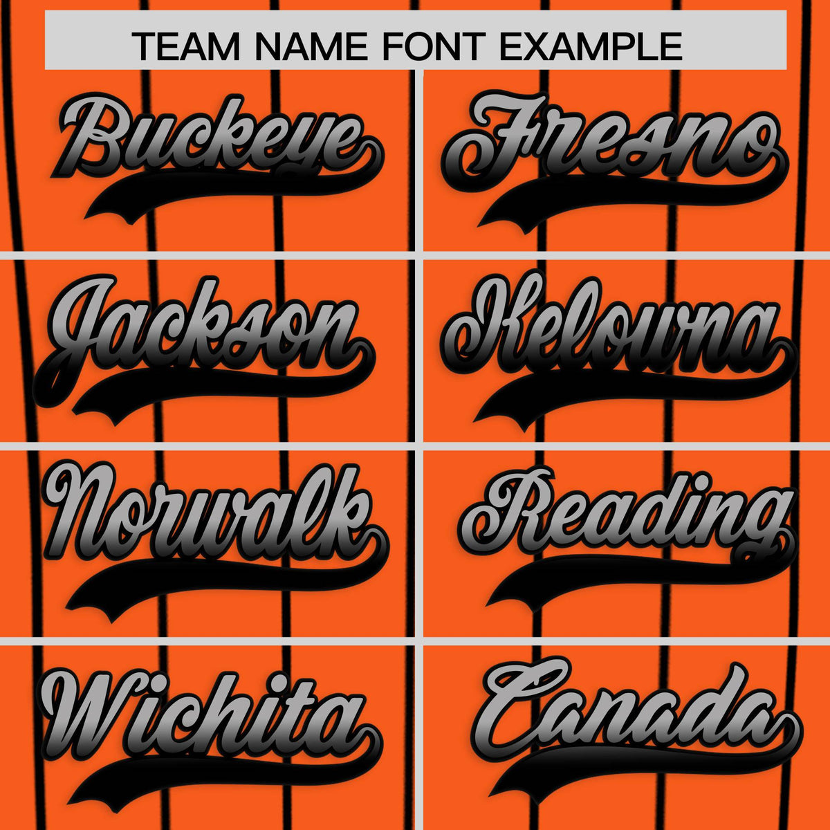 Custom Orange Baltimore City Silhouette Authentic Baseball Jersey