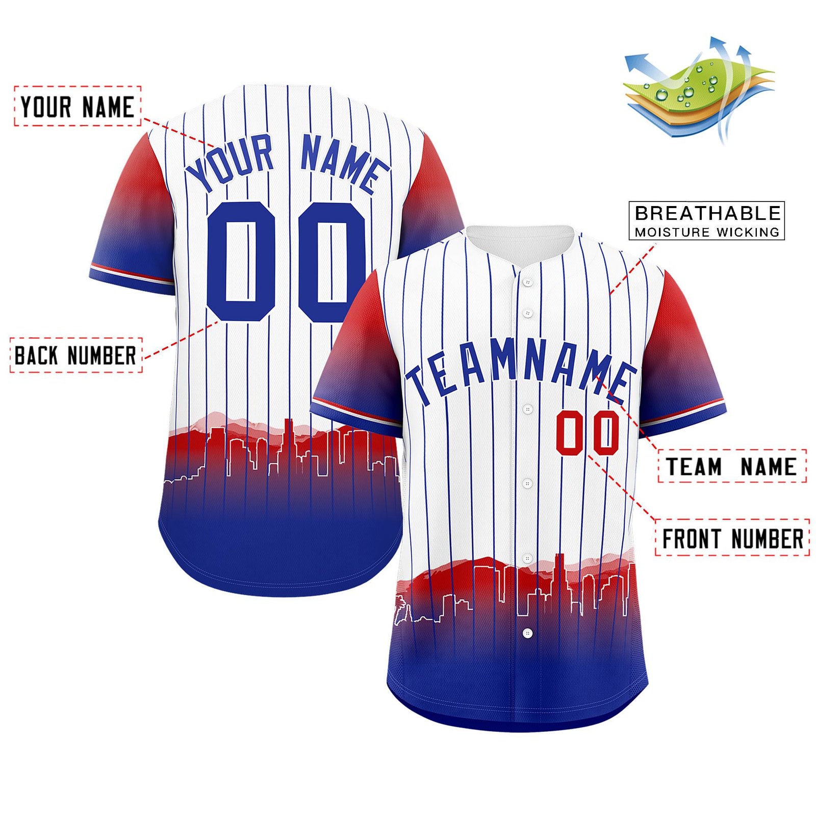 Custom White Los Angeles City Silhouette Authentic Baseball Jersey