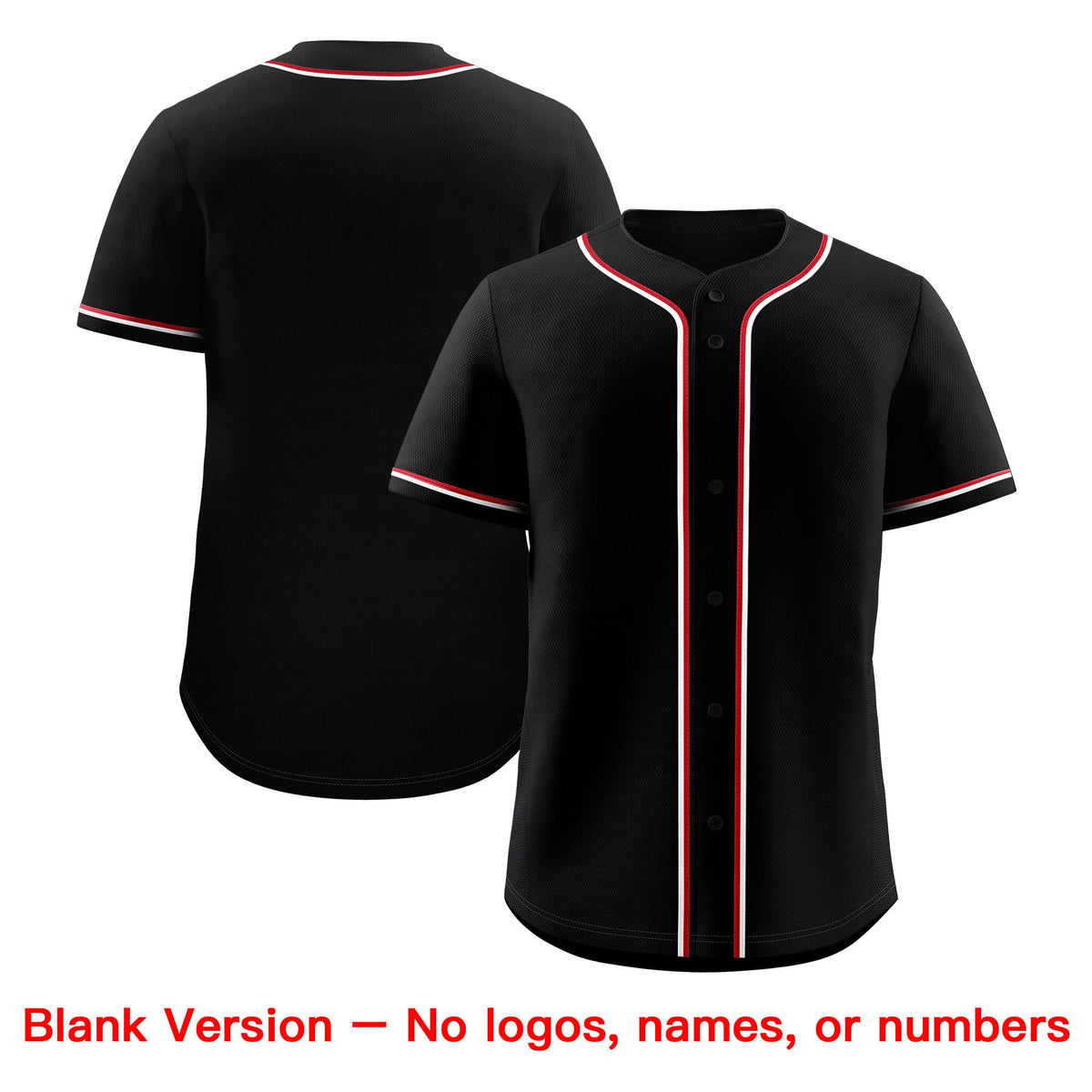 Custom Black Red Classic Style Stitched Sports Uniform Personalized For Teams Baseball Jersey| KXKSHOP