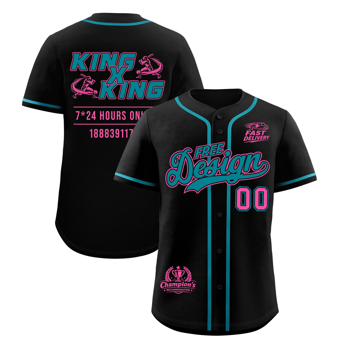 Custom Black Teal Classic Style Stitched Sports Uniform Personalized For Teams Baseball Jersey| KXKSHOP