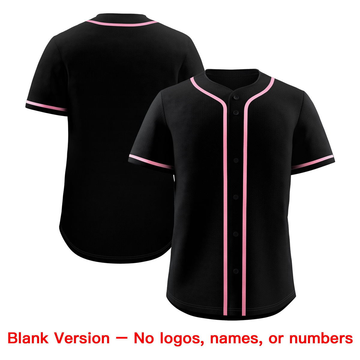 Custom Black Light Pink Classic Style Stitched Sports Uniform Personalized For Teams Baseball Jersey| KXKSHOP