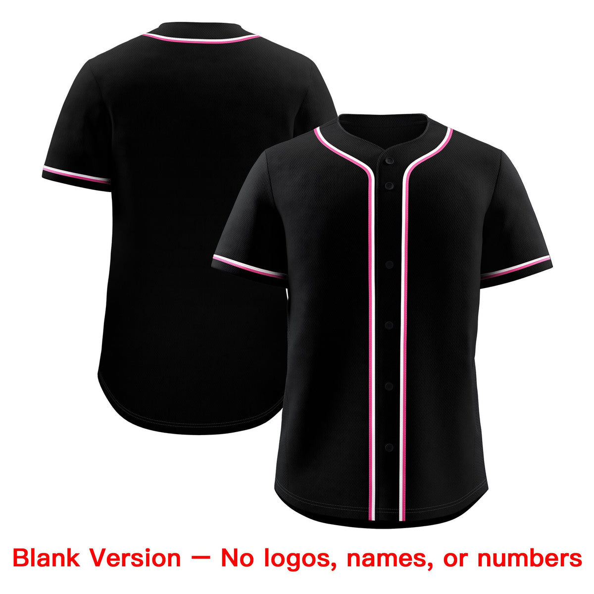 Custom Black Pink Classic Style Stitched Sports Uniform Personalized For Teams Baseball Jersey| KXKSHOP