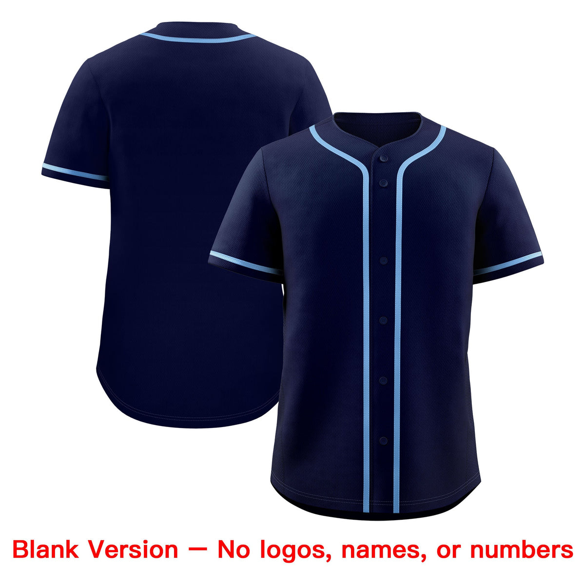 Custom Navy Powder Blue Classic Style Stitched Sports Uniform Personalized For Teams Baseball Jersey| KXKSHOP