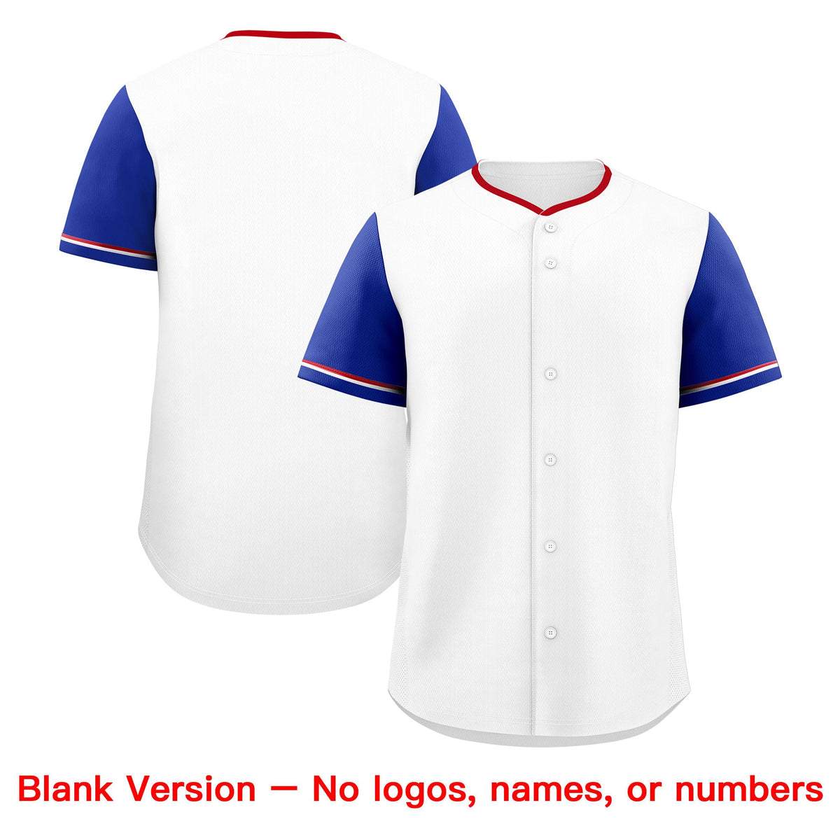 Custom White Royal Red Classic Style Stitched Sports Uniform Personalized For Teams Baseball Jersey| KXKSHOP