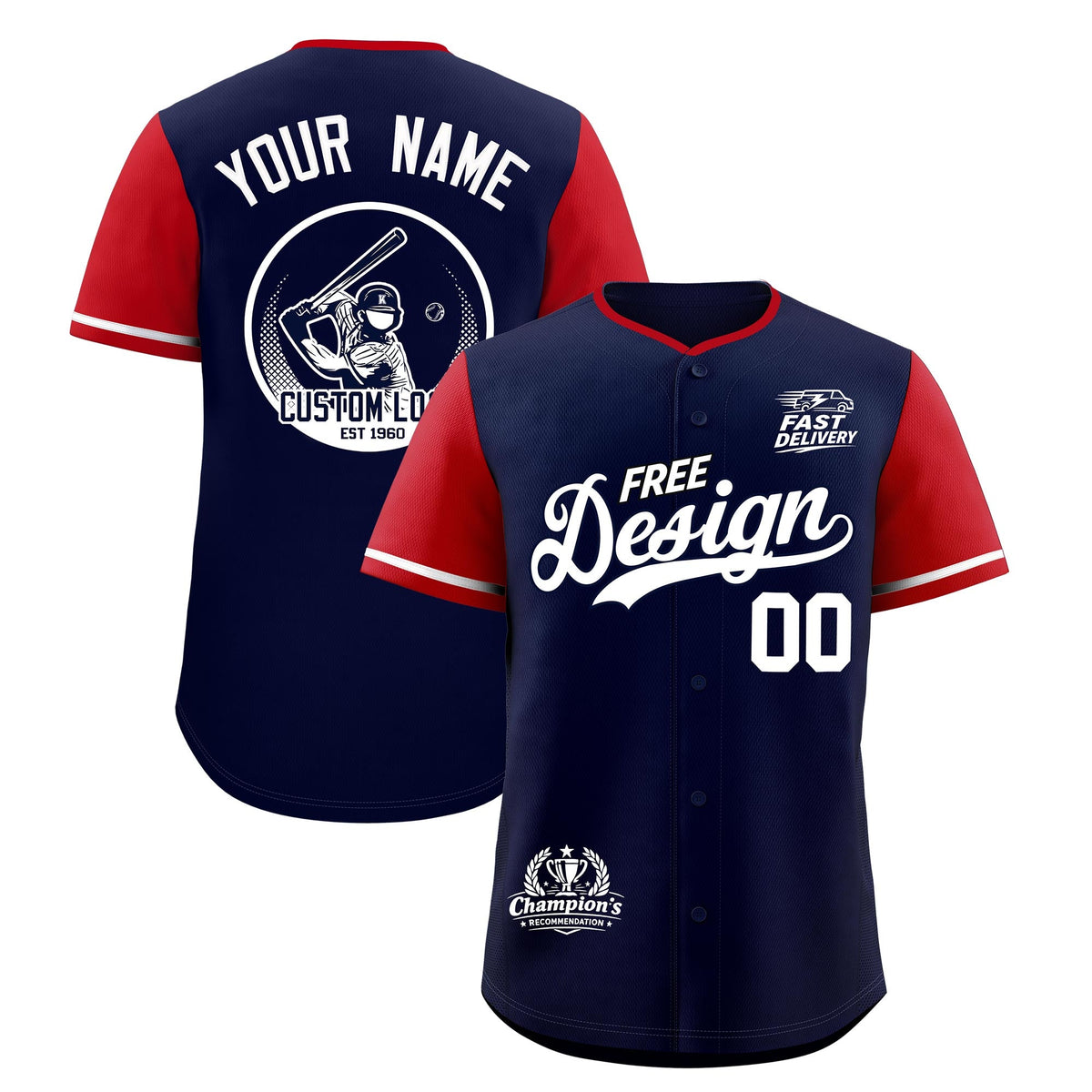 Custom Navy White Classic Style Stitched Sports Uniform Personalized For Teams Baseball Jersey| KXKSHOP