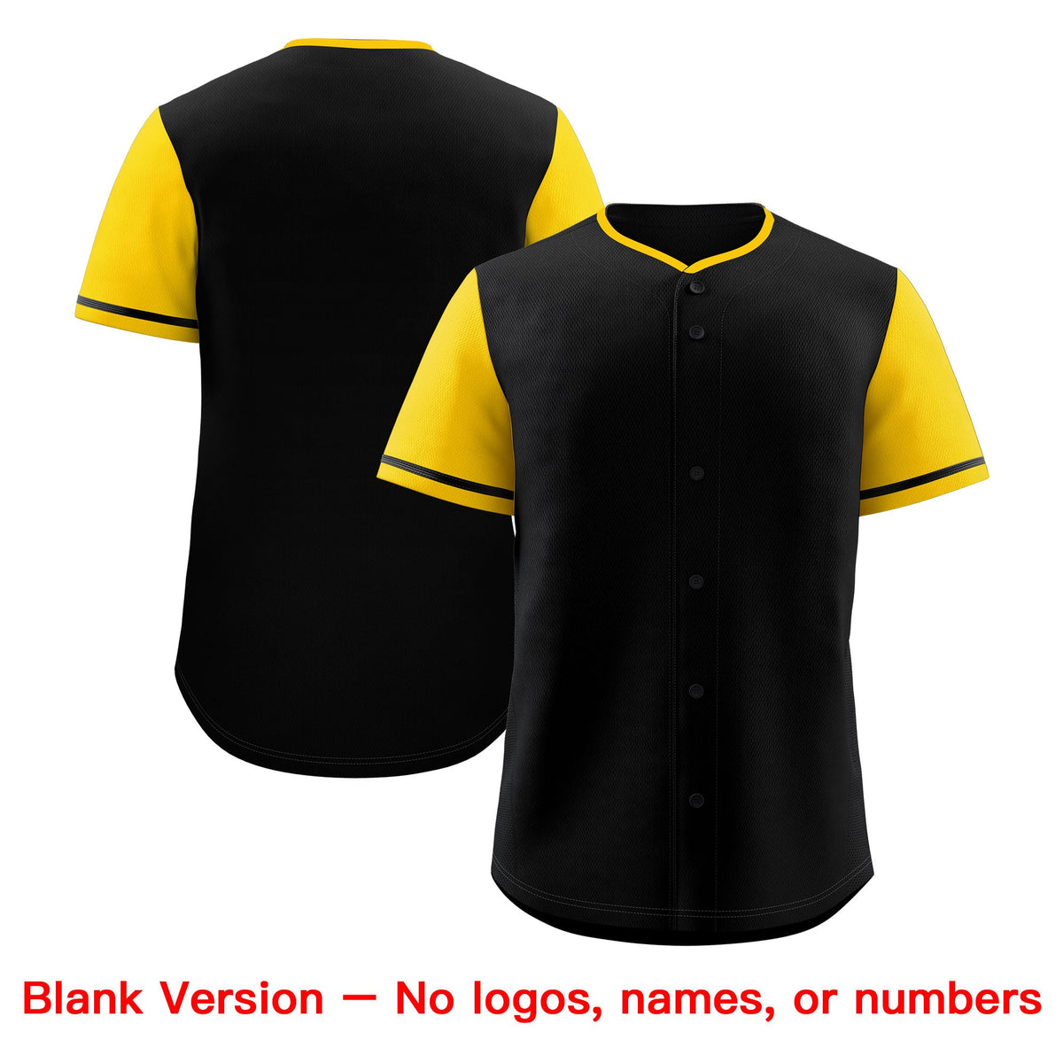 Custom Black Yellow Classic Style Stitched Sports Uniform Personalized For Teams Baseball Jersey| KXKSHOP