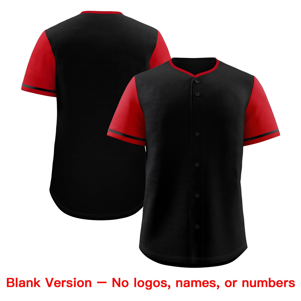Custom Black Red Classic Style Stitched Sports Uniform Personalized For Teams Baseball Jersey| KXKSHOP