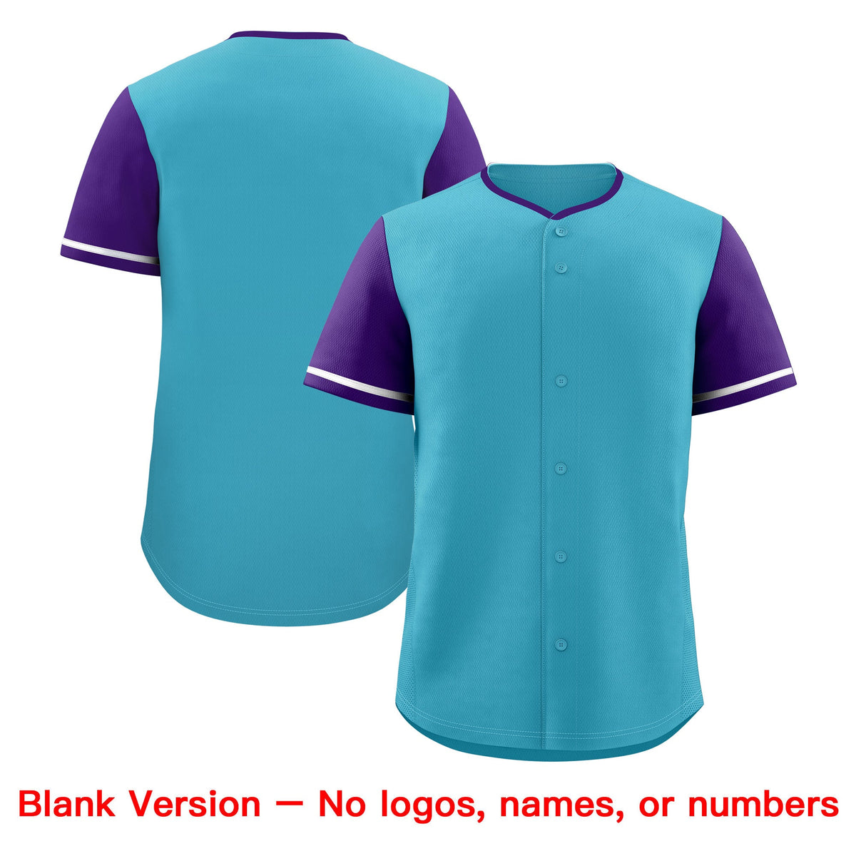 Custom Sky Blue White Purple Classic Style Stitched Sports Uniform Personalized For Teams Baseball Jersey| KXKSHOP