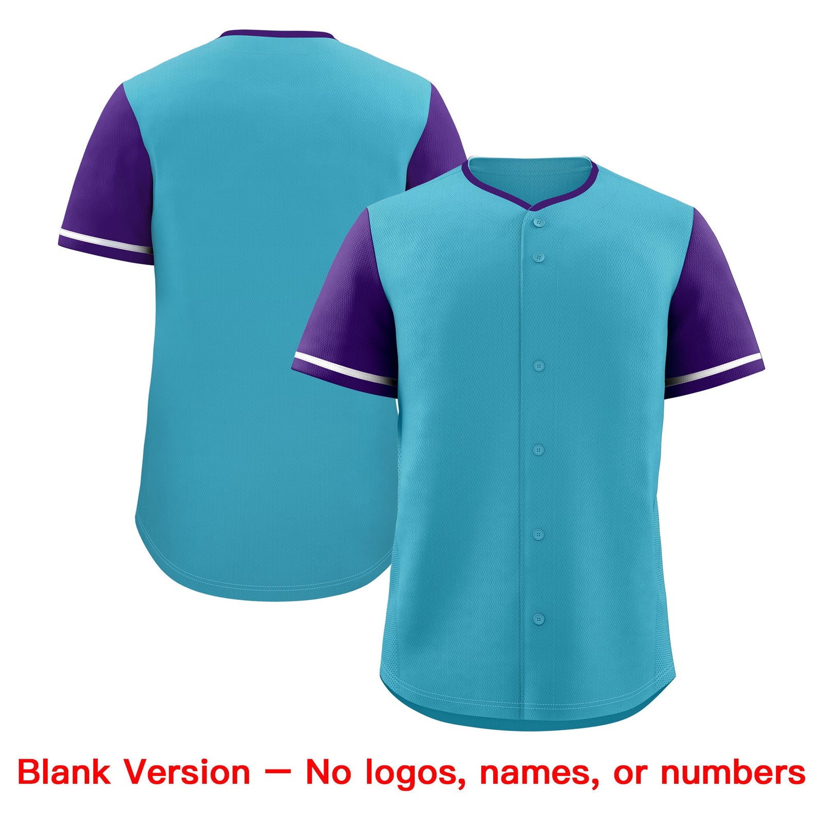 Custom Sky Blue Whitee Purple Classic Style Stitched Sports Uniform Personalized For Teams Baseball Jersey| KXKSHOP