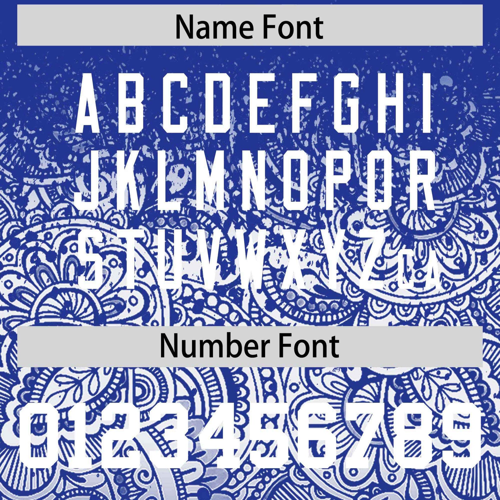 Custom Royal White Floral Print Pattern Full Button Gradient Fashion Baseball Jersey