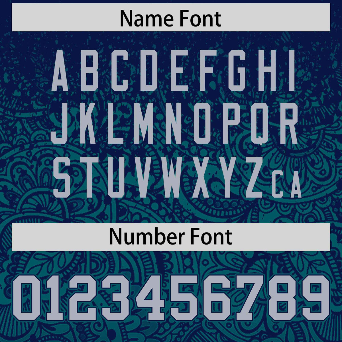 Custom Navy Teal Floral Print Pattern Full Button Gradient Fashion Baseball Jersey