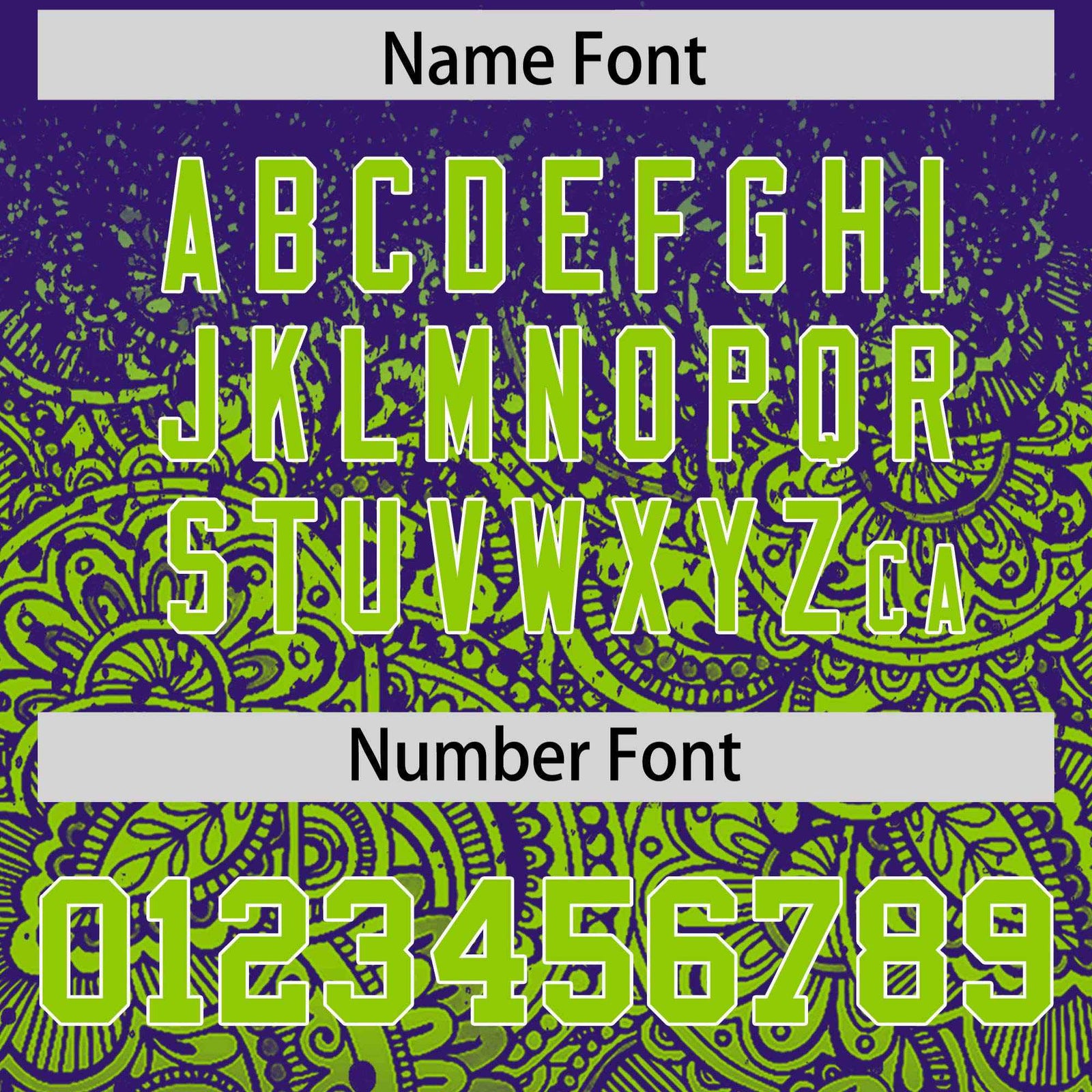 Custom Purple Neon Green Floral Print Pattern Full Button Gradient Fashion Baseball Jersey