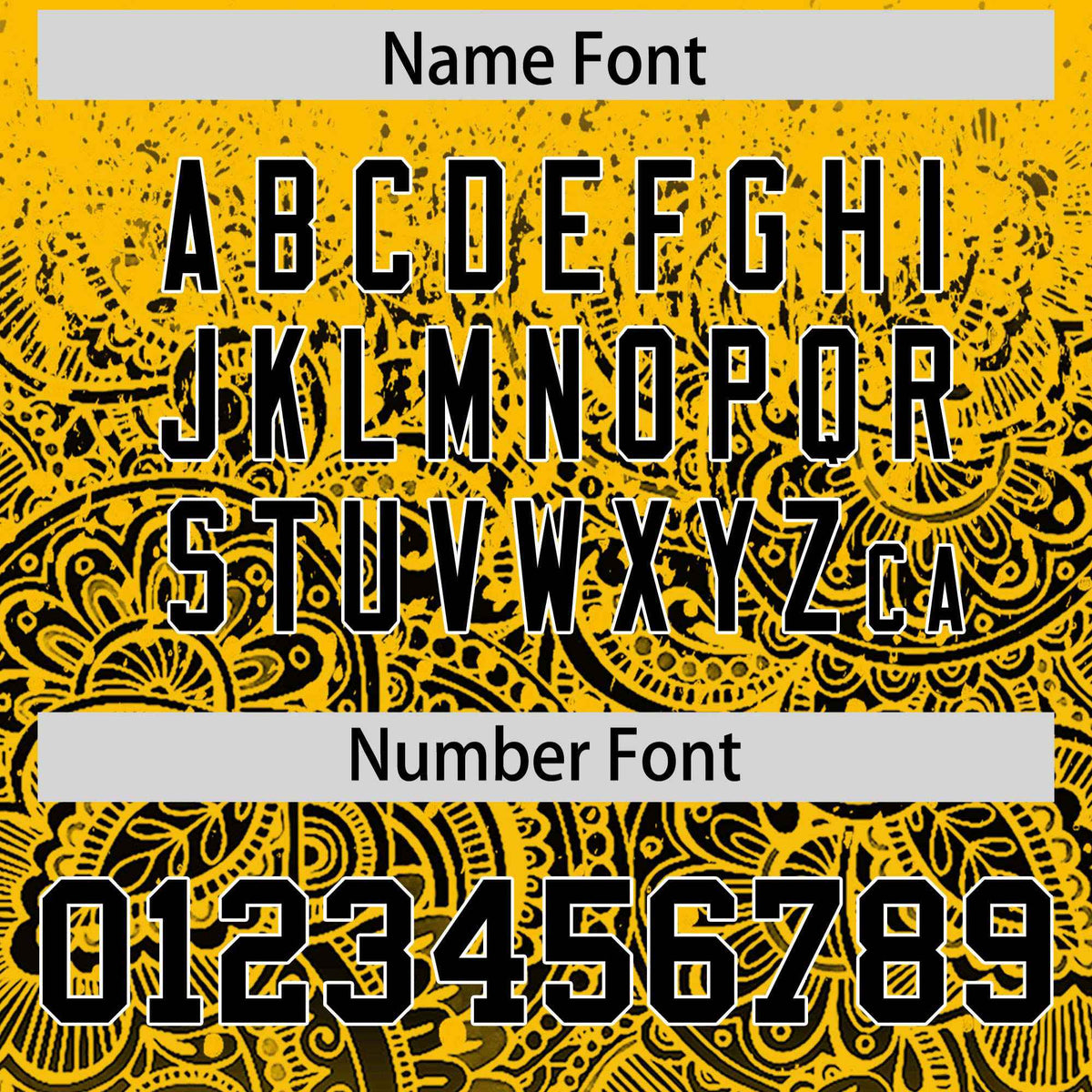 Custom Yellow Black Floral Print Pattern Full Button Gradient Fashion Baseball Jersey