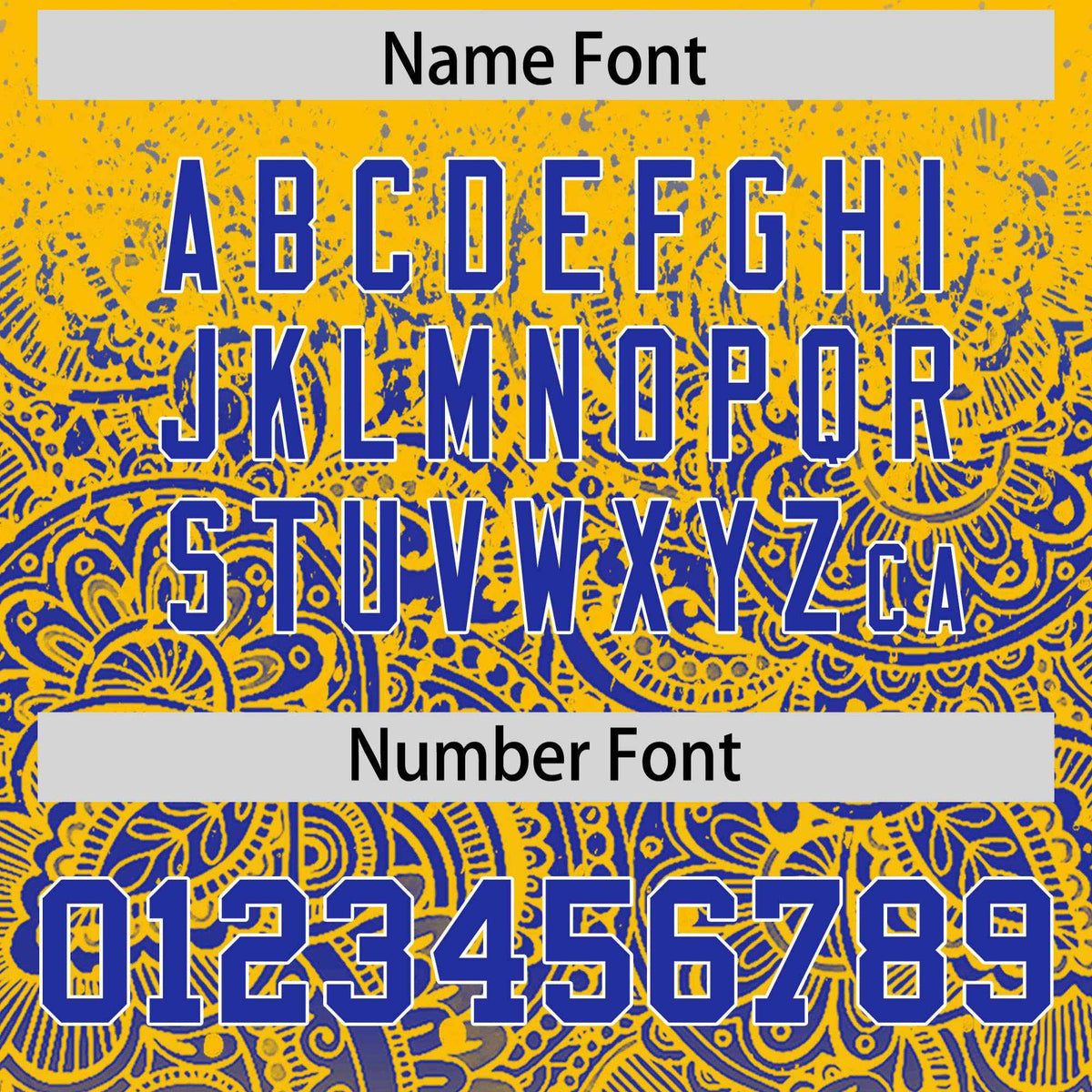 Custom Yellow Royal Floral Print Pattern Full Button Gradient Fashion Baseball Jersey