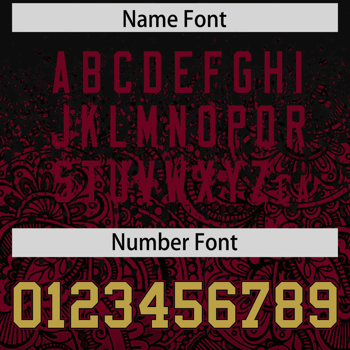 Custom Black Crimson Floral Print Pattern Full Button Gradient Fashion Baseball Jersey