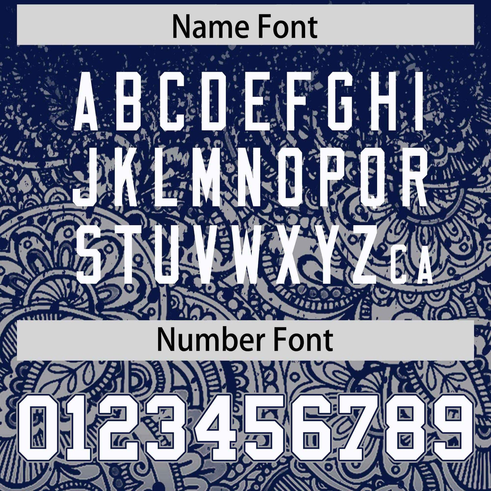 Custom Navy Gray Floral Print Pattern Full Button Gradient Fashion Baseball Jersey