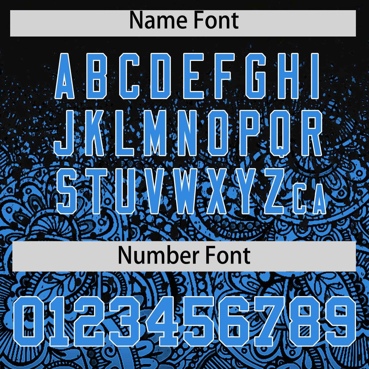 Custom Black Light Blue Floral Print Pattern Full Button Gradient Fashion Baseball Jersey