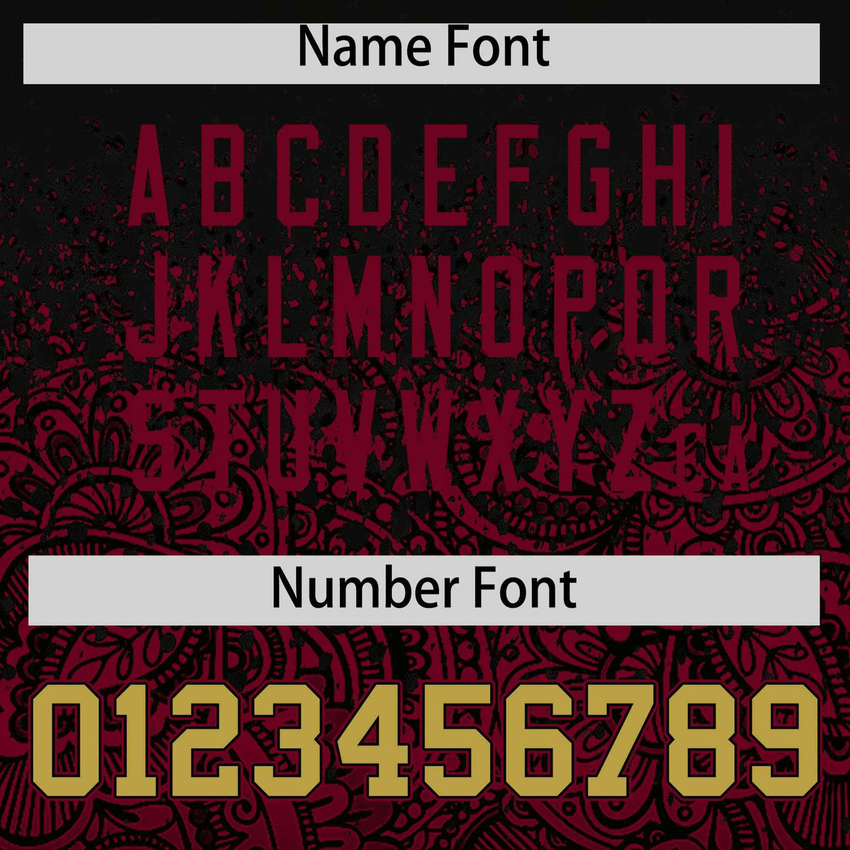 Custom Black Crimson Floral Print Pattern Full Button Gradient Fashion Baseball Jersey