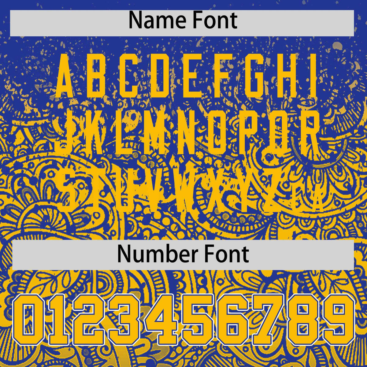 Custom Royal Yellow Floral Print Pattern Full Button Gradient Fashion Baseball Jersey