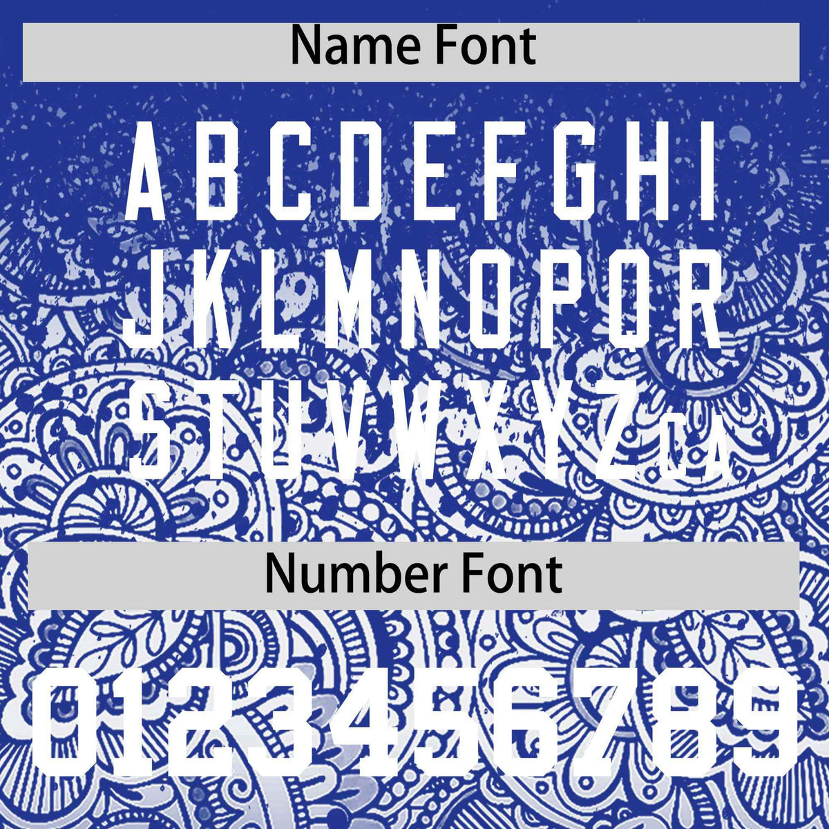 Custom Royal White Floral Print Pattern Full Button Gradient Fashion Baseball Jersey