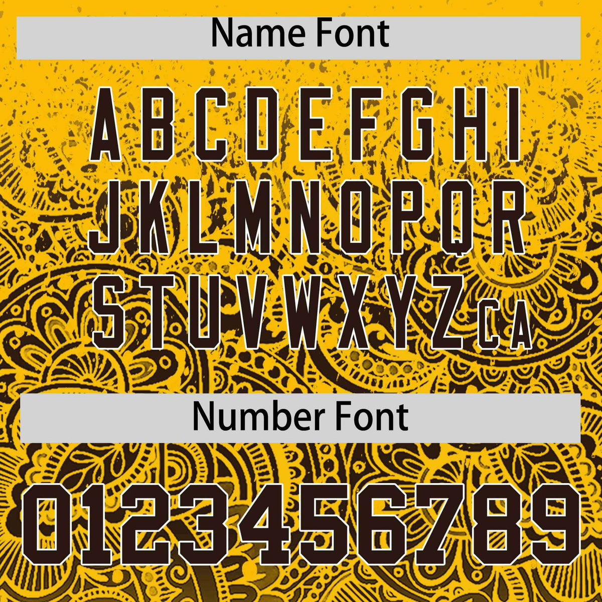 Custom Yellow Brown Floral Print Pattern Full Button Gradient Fashion Baseball Jersey