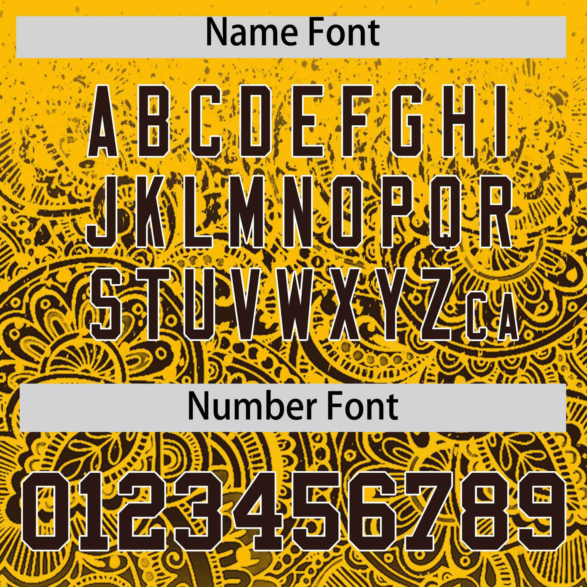 Custom Yellow Brown Floral Print Pattern Full Button Gradient Fashion Baseball Jersey