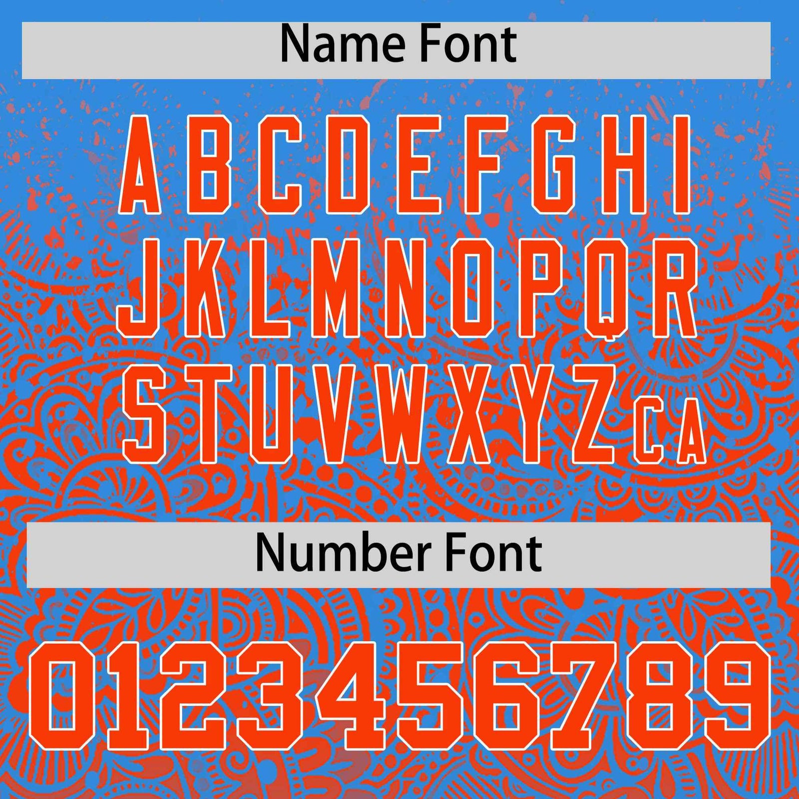 Custom Light Blue Orange Floral Print Pattern Full Button Gradient Fashion Baseball Jersey