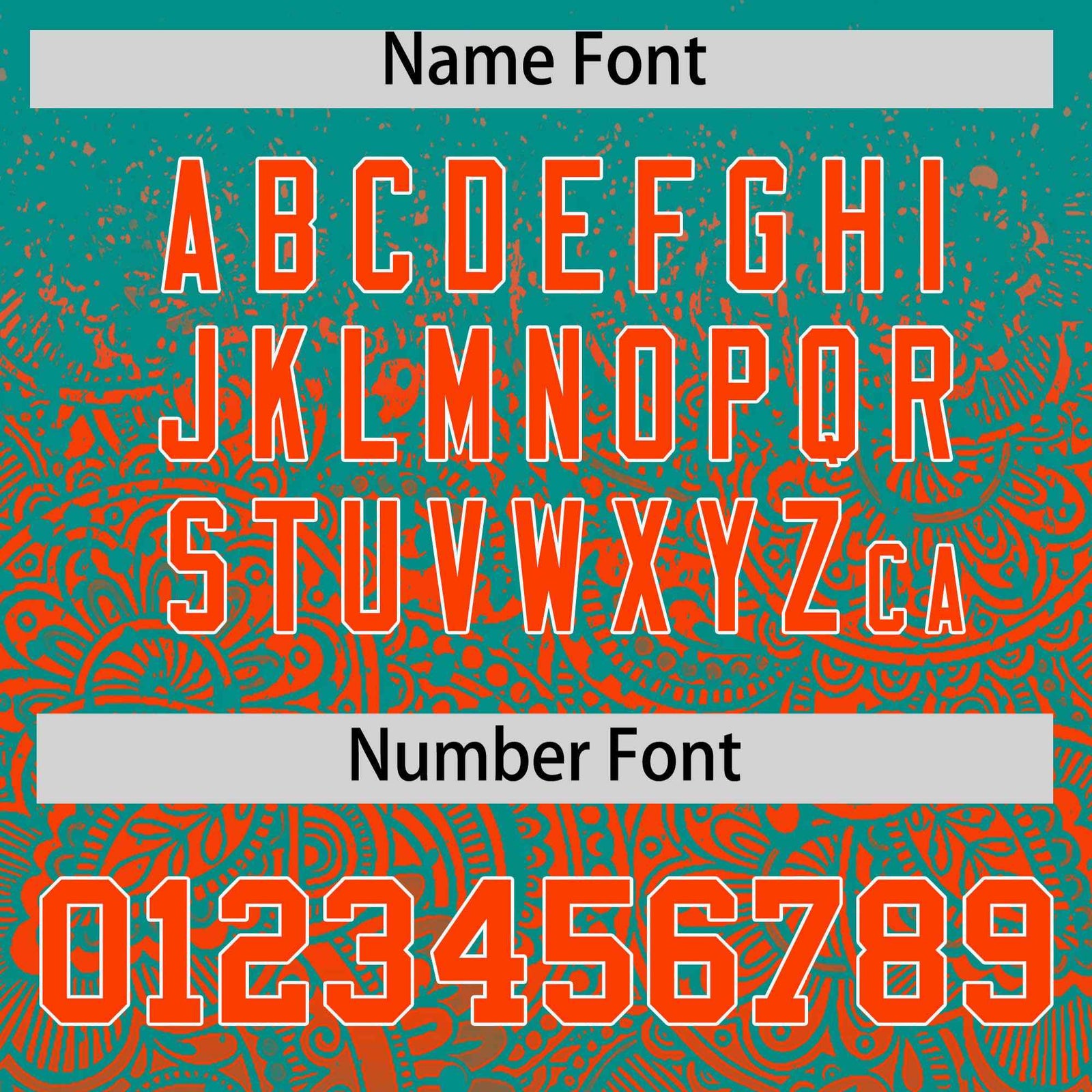 Custom Aqua Orange Floral Print Pattern Full Button Gradient Fashion Baseball Jersey