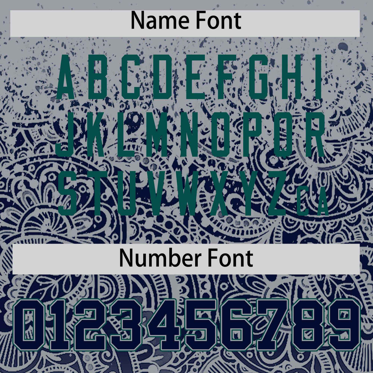 Custom Gray Navy Floral Print Pattern Full Button Gradient Fashion Baseball Jersey