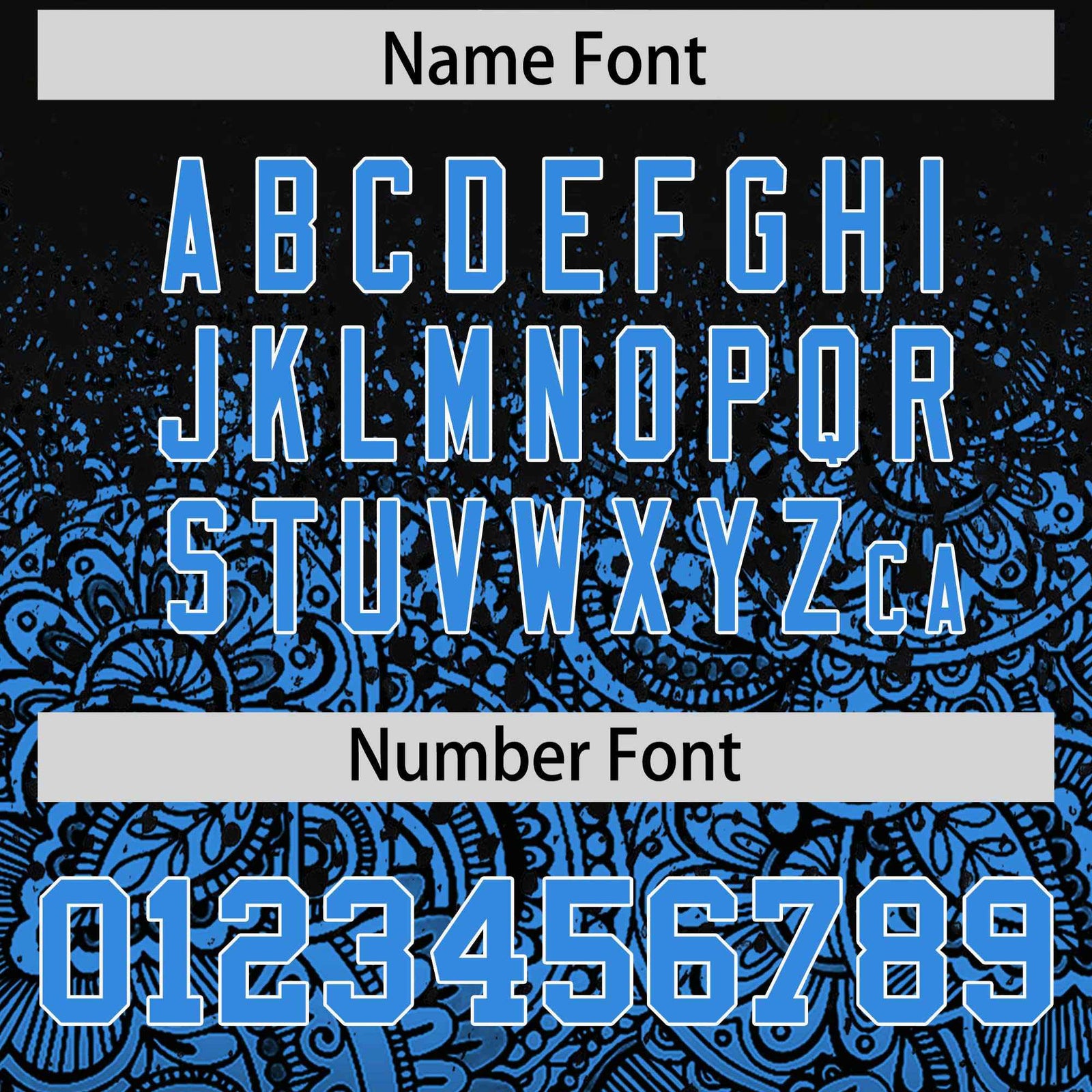 Custom Black Light Blue Floral Print Pattern Full Button Gradient Fashion Baseball Jersey