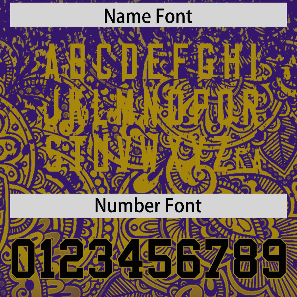 Custom Purple Old Gold Floral Print Pattern Full Button Gradient Fashion Baseball Jersey