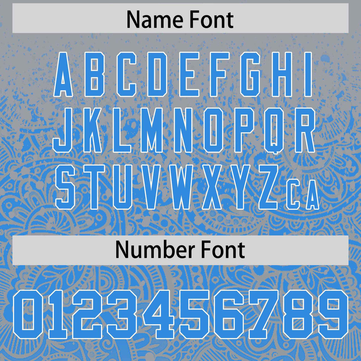 Custom Gray Light Blue Floral Print Pattern Full Button Gradient Fashion Baseball Jersey