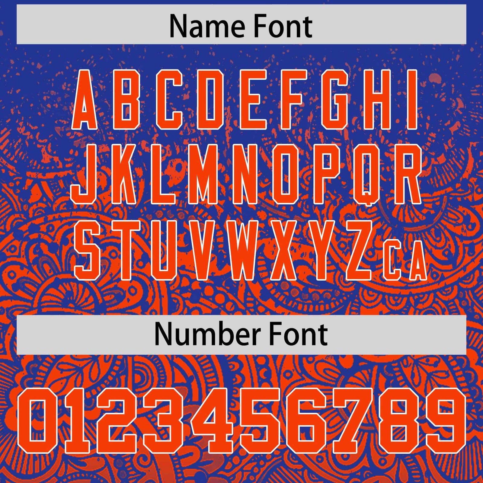 Custom Royal Orange Floral Print Pattern Full Button Gradient Fashion Baseball Jersey