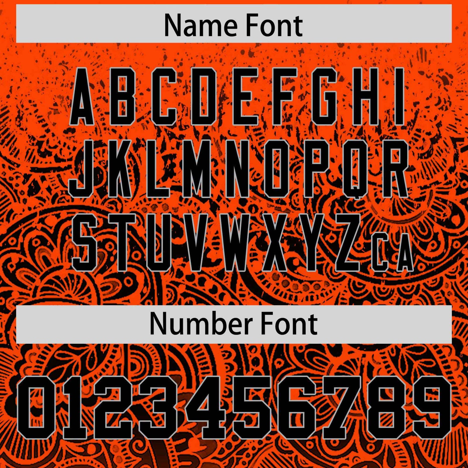 Custom Orange Black Floral Print Pattern Full Button Gradient Fashion Baseball Jersey