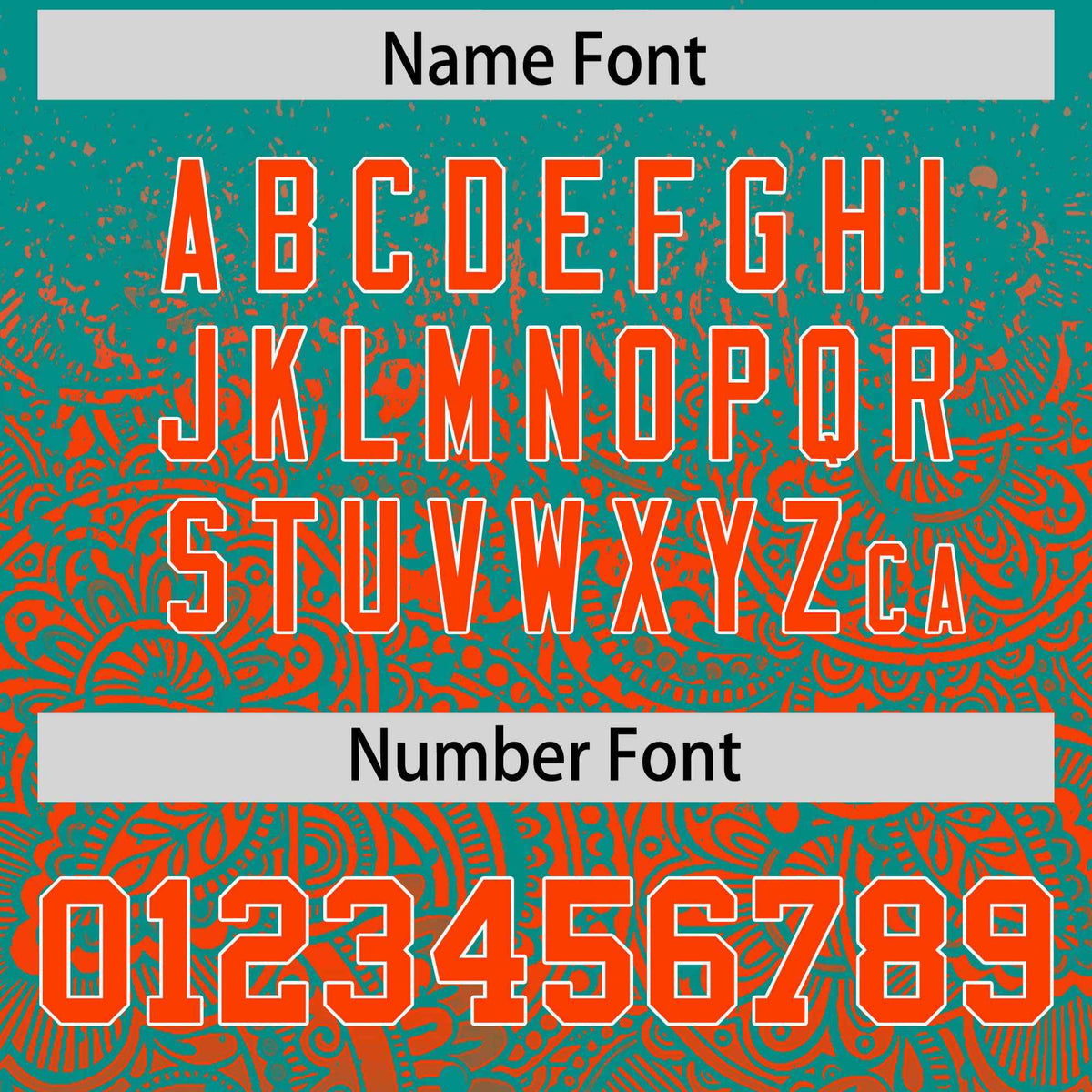 Custom Aqua Orange Floral Print Pattern Full Button Gradient Fashion Baseball Jersey