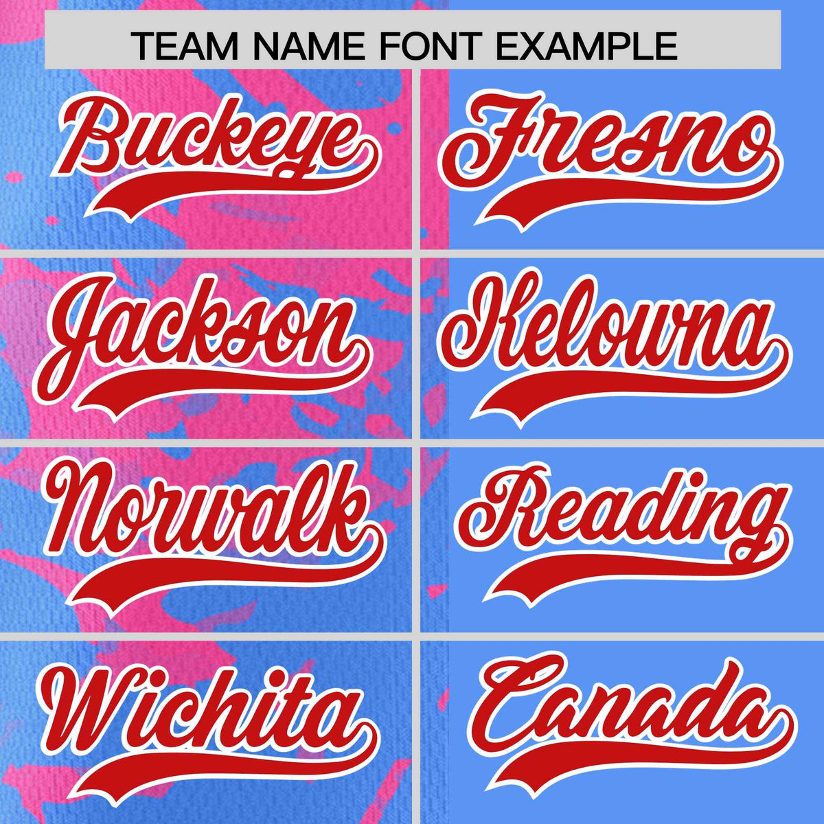 Custom Blue Pink Split Personalized Graffiti Raglan Sleeve Authentic Baseball Jersey