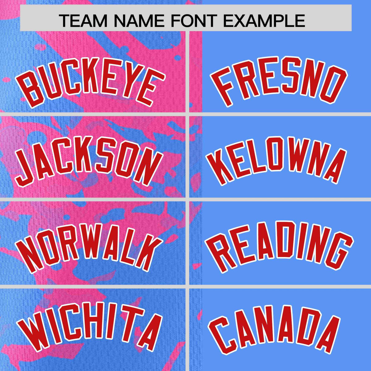 Custom Blue Pink Split Personalized Graffiti Raglan Sleeve Authentic Baseball Jersey