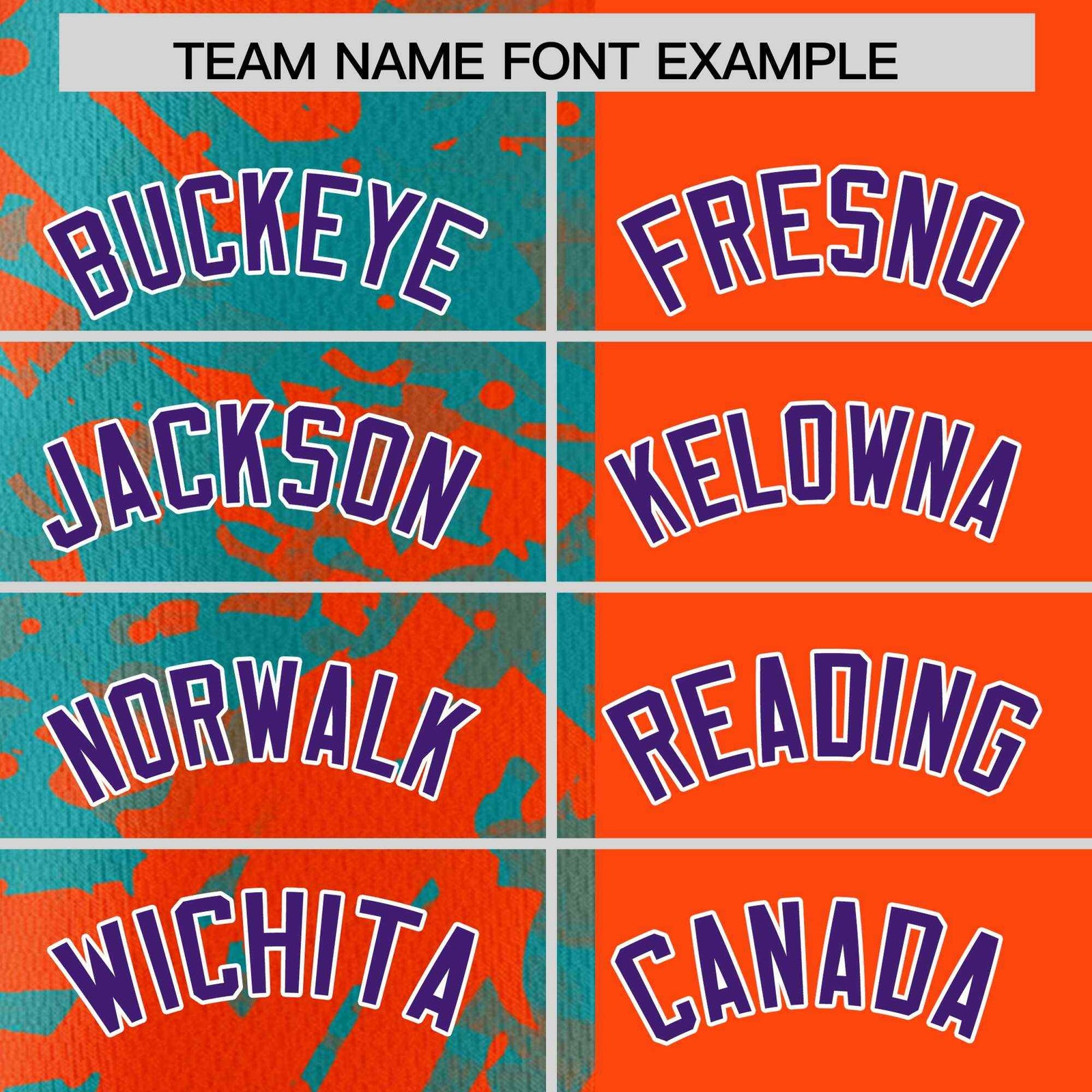 Custom Orange Aqua Split Personalized Graffiti Raglan Sleeve Authentic Baseball Jersey