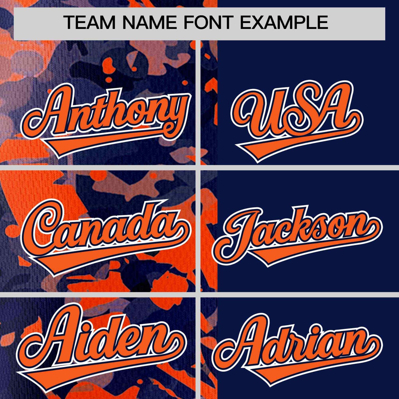 Custom Navy Orange Split Personalized Graffiti Raglan Sleeve Authentic Baseball Jersey