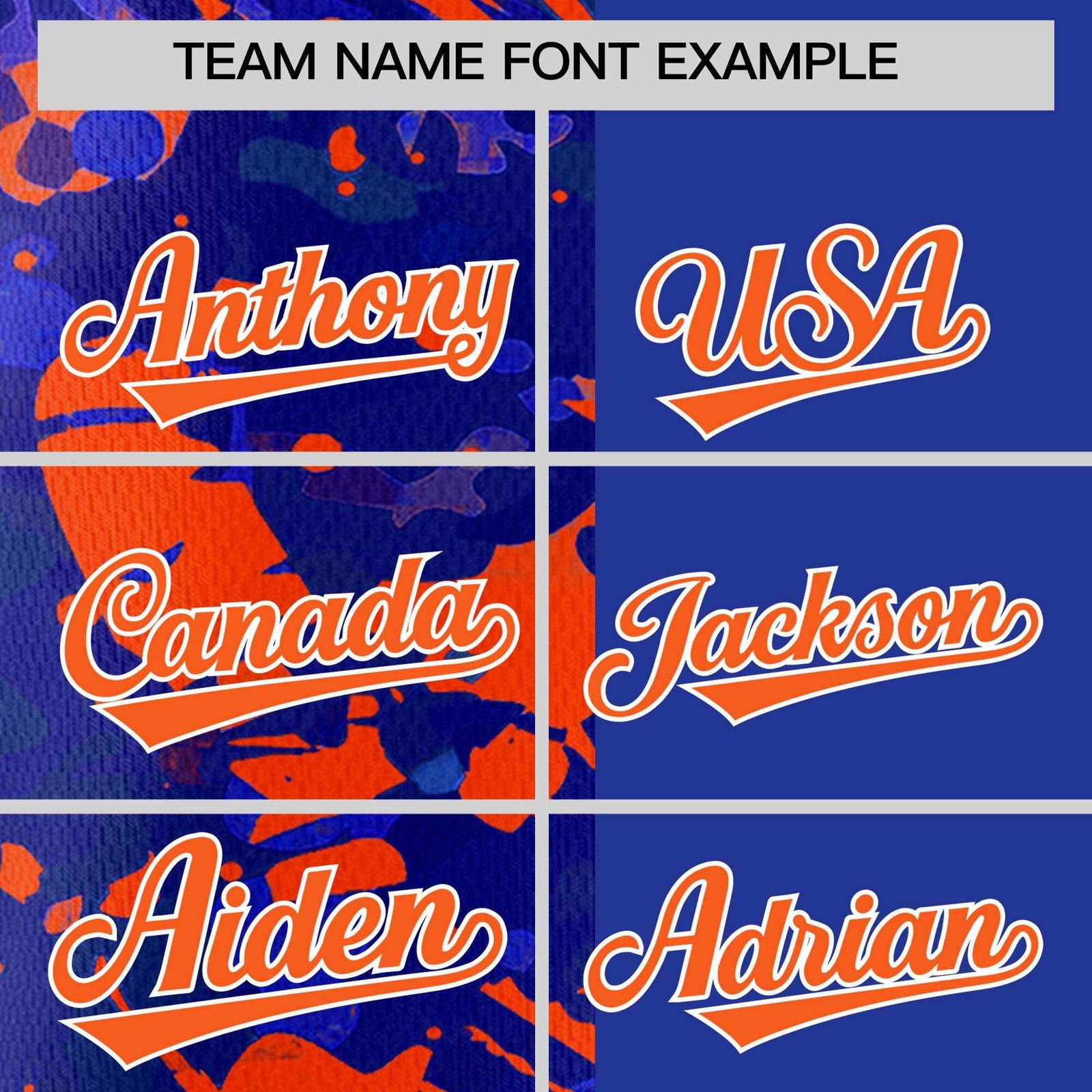 Custom Royal Orange Split Personalized Graffiti Raglan Sleeve Authentic Baseball Jersey