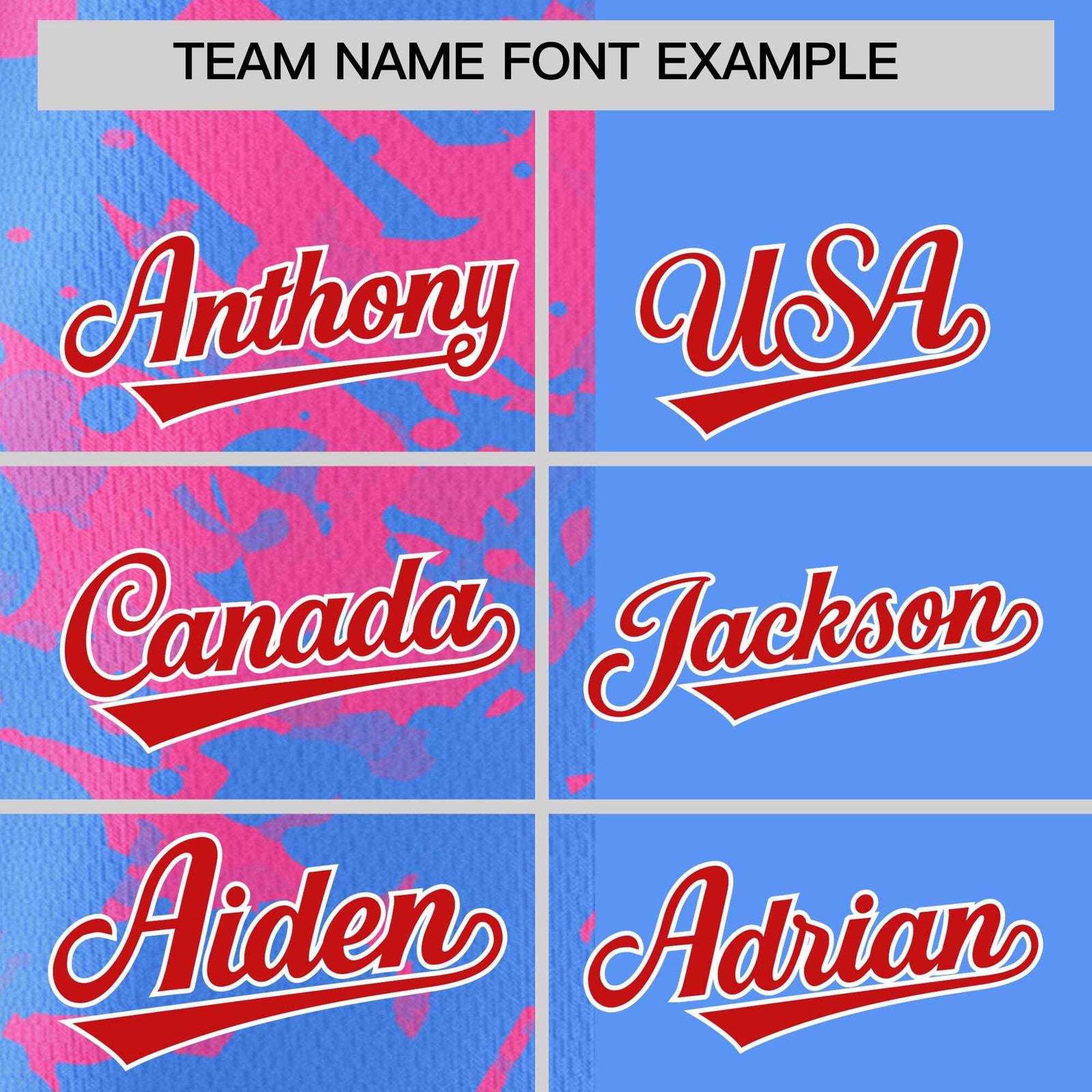 Custom Blue Pink Split Personalized Graffiti Raglan Sleeve Authentic Baseball Jersey