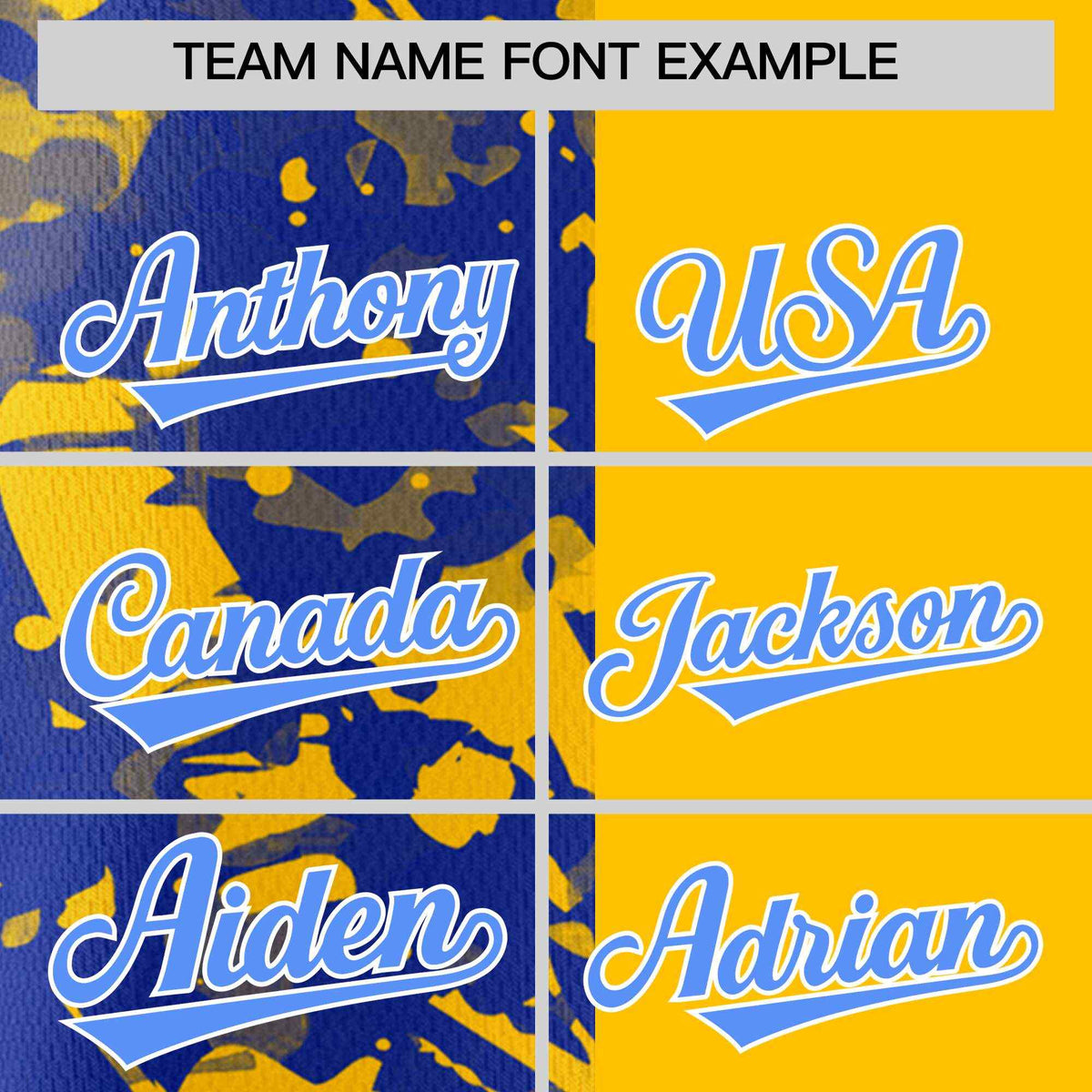 Custom Yellow Royal Split Personalized Graffiti Raglan Sleeve Authentic Baseball Jersey