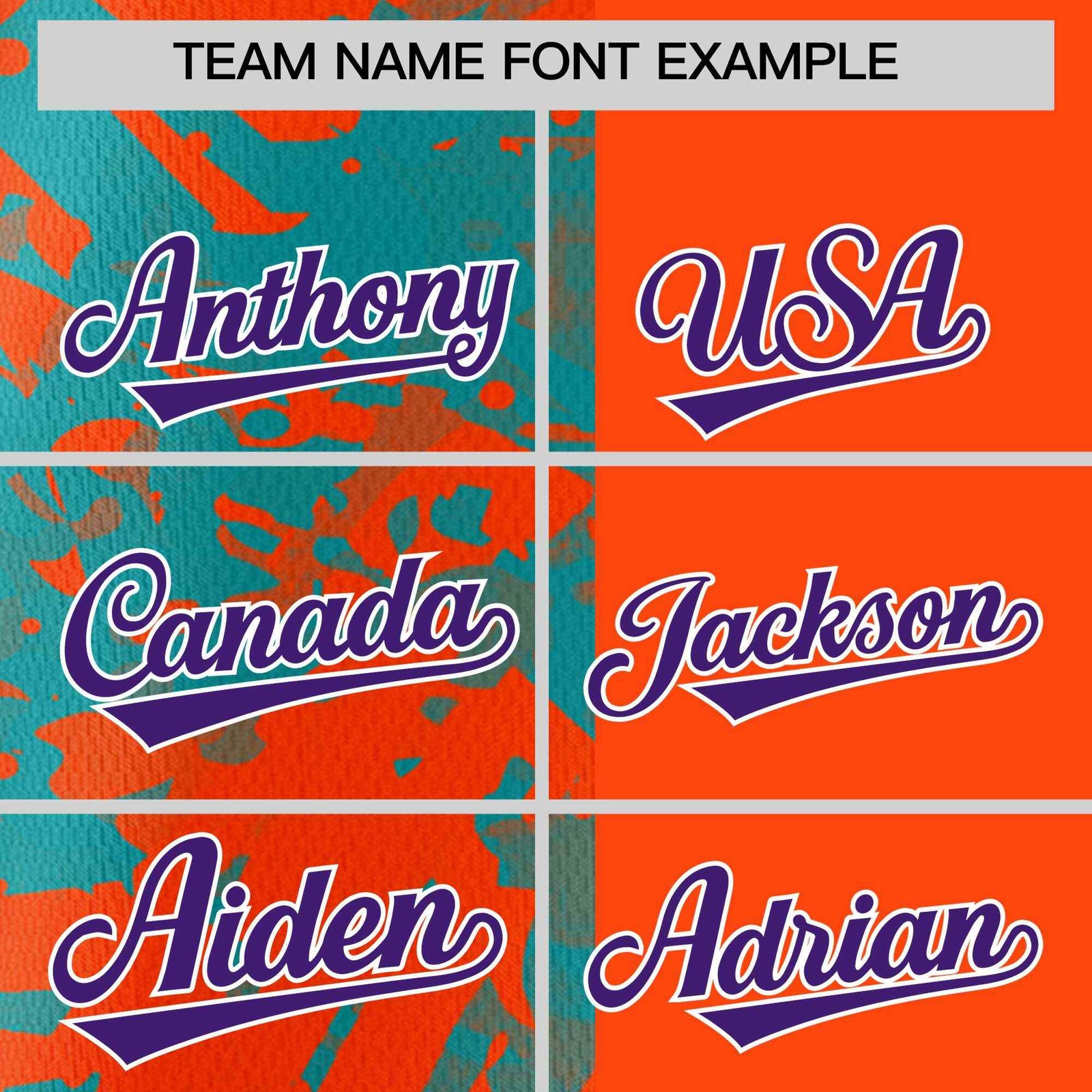 Custom Orange Aqua Split Personalized Graffiti Raglan Sleeve Authentic Baseball Jersey
