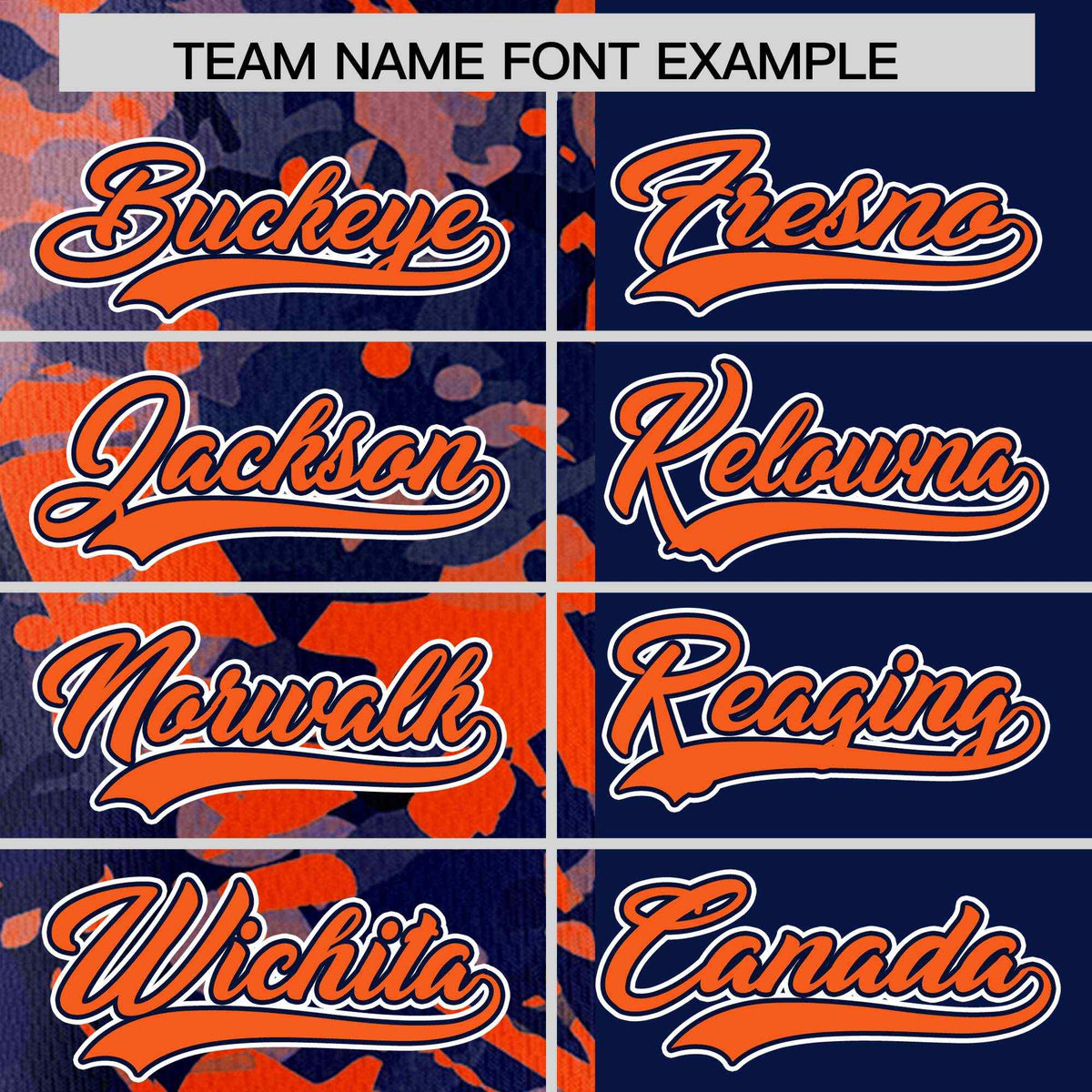 Custom Navy Orange Split Personalized Graffiti Raglan Sleeve Authentic Baseball Jersey