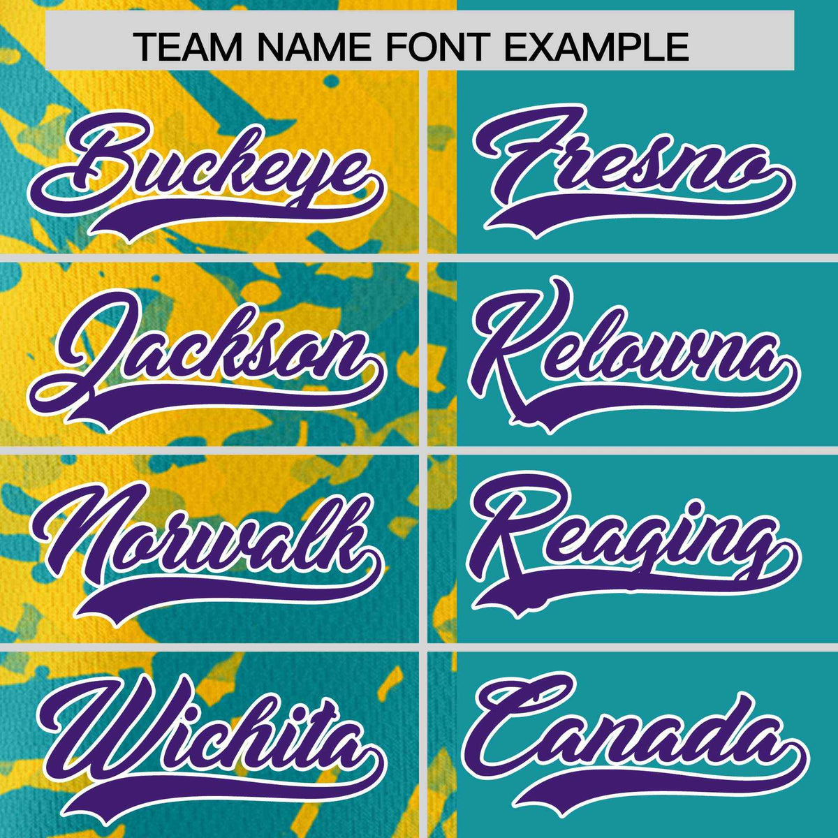 Custom Aqua Yellow Split Personalized Graffiti Raglan Sleeve Authentic Baseball Jersey