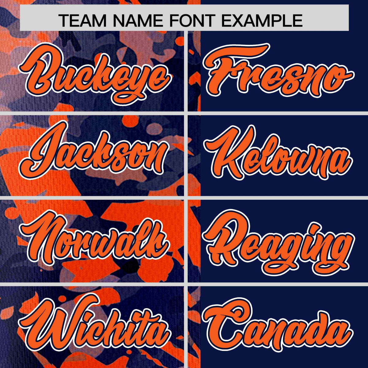 Custom Navy Orange Split Personalized Graffiti Raglan Sleeve Authentic Baseball Jersey