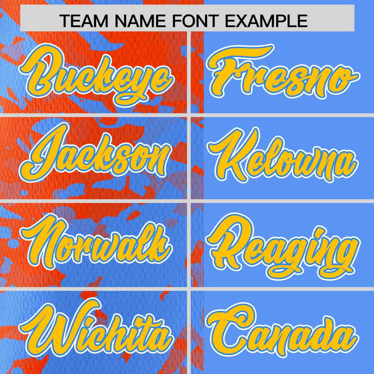 Custom Blue Orange Split Personalized Graffiti Raglan Sleeve Authentic Baseball Jersey