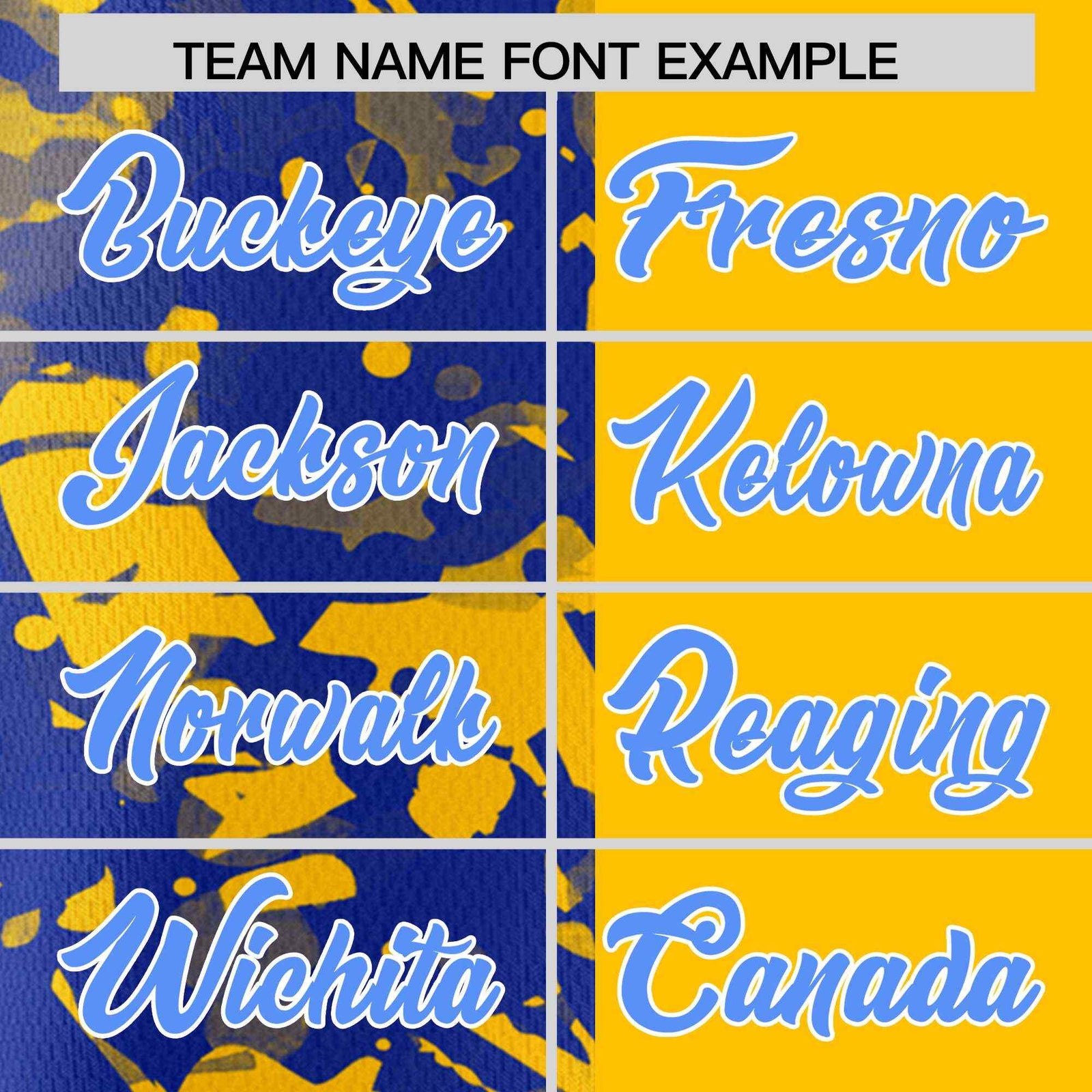 Custom Yellow Royal Split Personalized Graffiti Raglan Sleeve Authentic Baseball Jersey