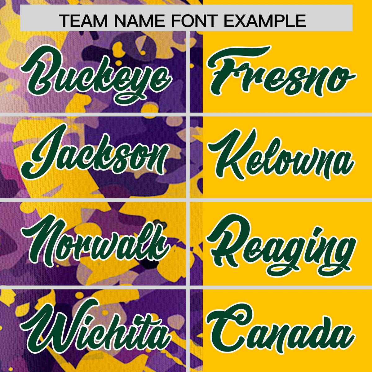 Custom Yellow Purple Split Personalized Graffiti Raglan Sleeve Authentic Baseball Jersey